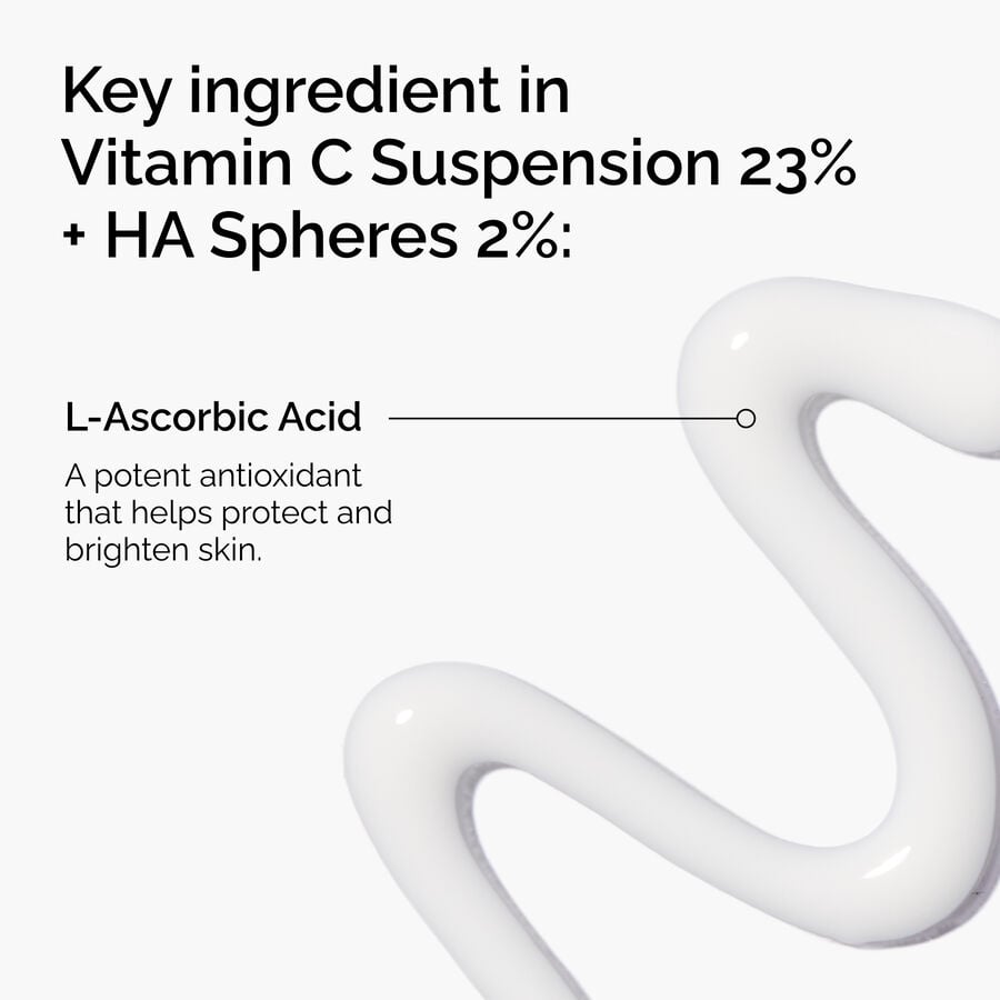 Ingredients of The Ordinary Vitamin C Suspension 23% + HA Spheres 2% 